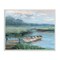 Stupell Industries Docked Rowboat at Lake's Edge Framed Giclee By Sally Swatland